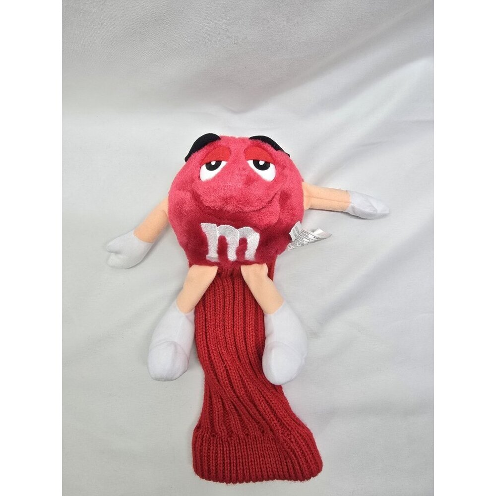 M&M Candy Red Plush Character Golf Club Cover #5 Embroidered Back